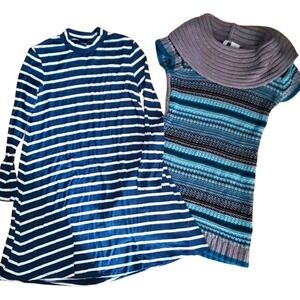 Girls Size 6 Two Pack Teal‎ Fall Winter Dress Set